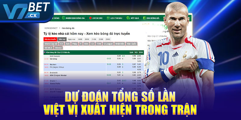 Dự đoán tổng số lần việt vị xuất hiện trong trận
