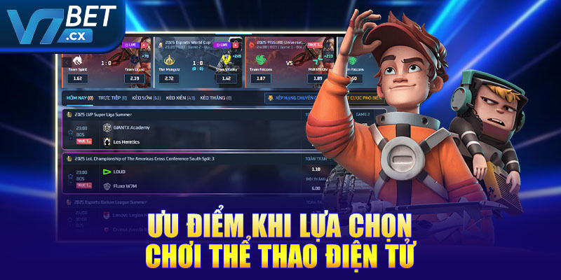 Ưu điểm khi lựa chọn chơi thể thao điện tử